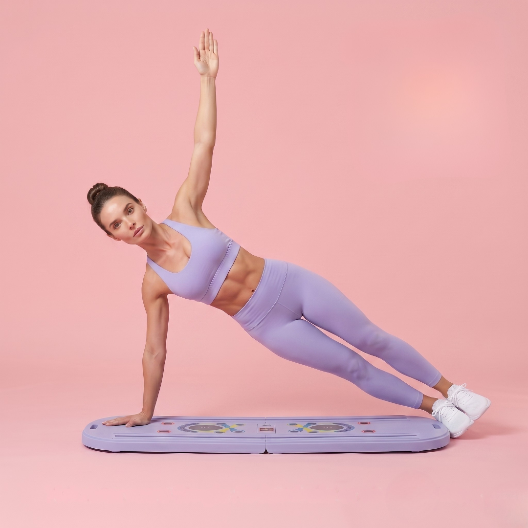 Bærbar PRO Pilates-reformer – stang + planke og modstand